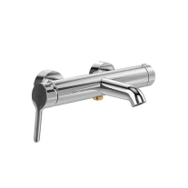 Baterie cadă-duș Villeroy&Boch, Skyla, cu montaj pe perete, crom